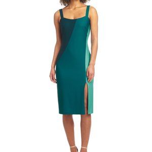 RACHEL RACHEL ROY Womens Teal Spaghetti Strap Below The Knee Body Con Dress